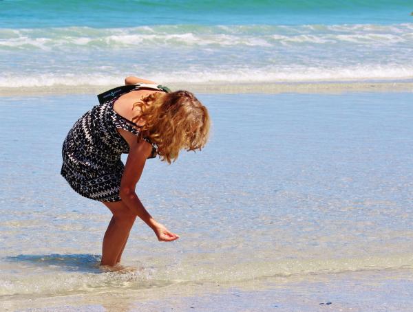 Beach Treasure Hunt with a DIY Magnet Tool