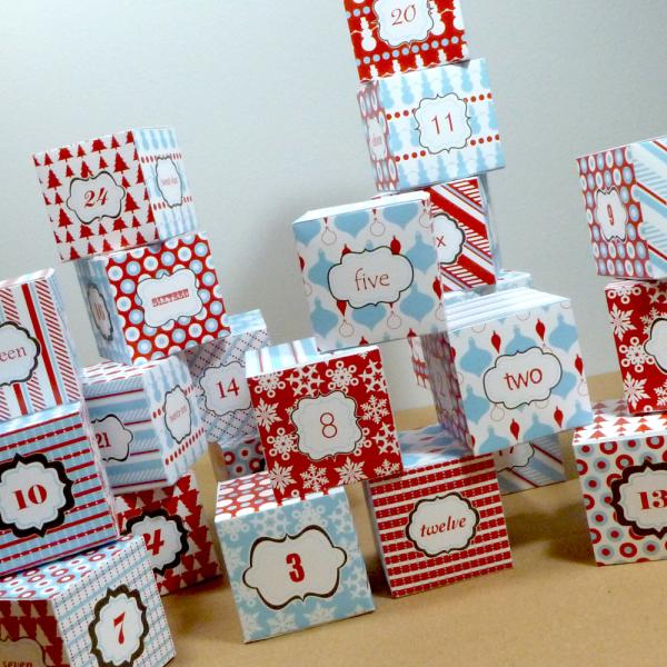 DIY Magnetic Christmas Advent Calendar