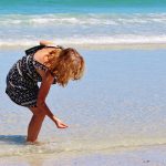 Beach Treasure Hunt with a DIY Magnet Tool